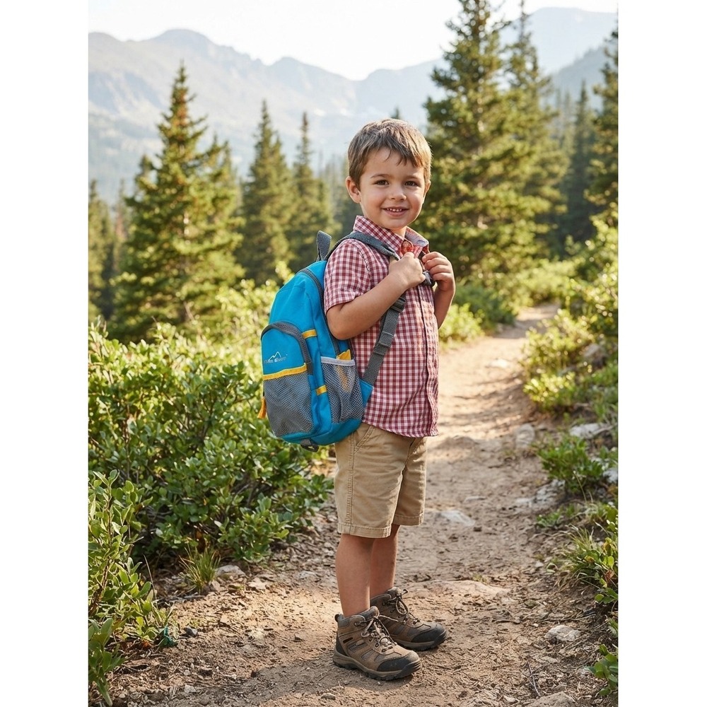 Eddie Bauer Kids Blue Backpack Hiking Daypack Gear Outdoor Accessories